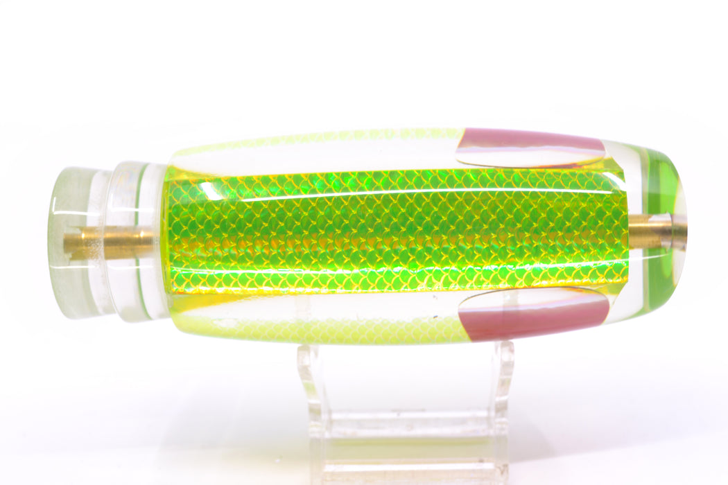 Koya Lures Green Rainbow Scale Red Eyes New Shape 14" 9.7oz