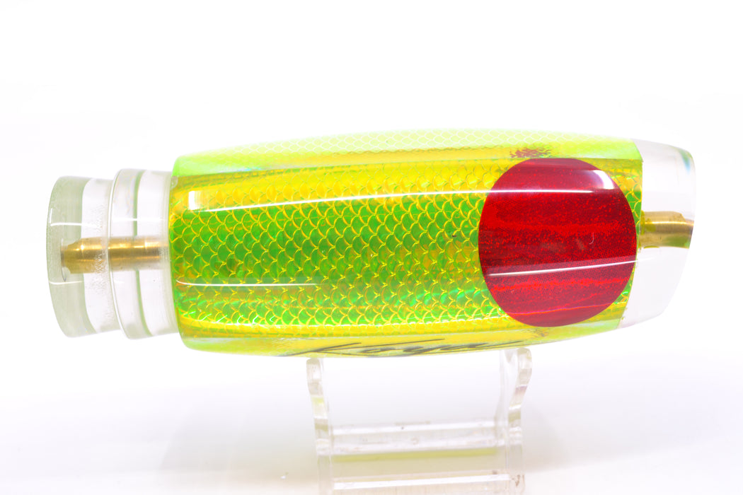 Koya Lures Green Rainbow Scale Red Eyes New Shape 14" 9.7oz
