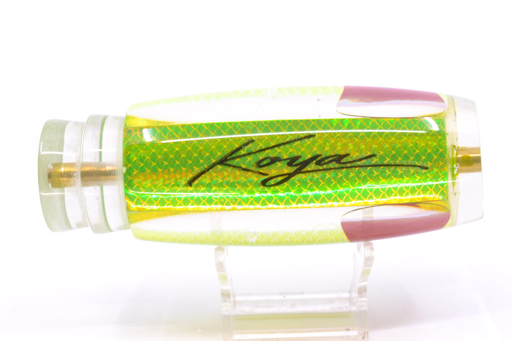 Koya Lures Green Rainbow Scale Red Eyes New Shape 14" 9.7oz