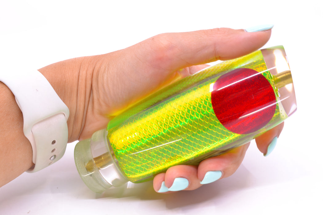 Koya Lures Green Rainbow Scale Red Eyes New Shape 14" 9.7oz