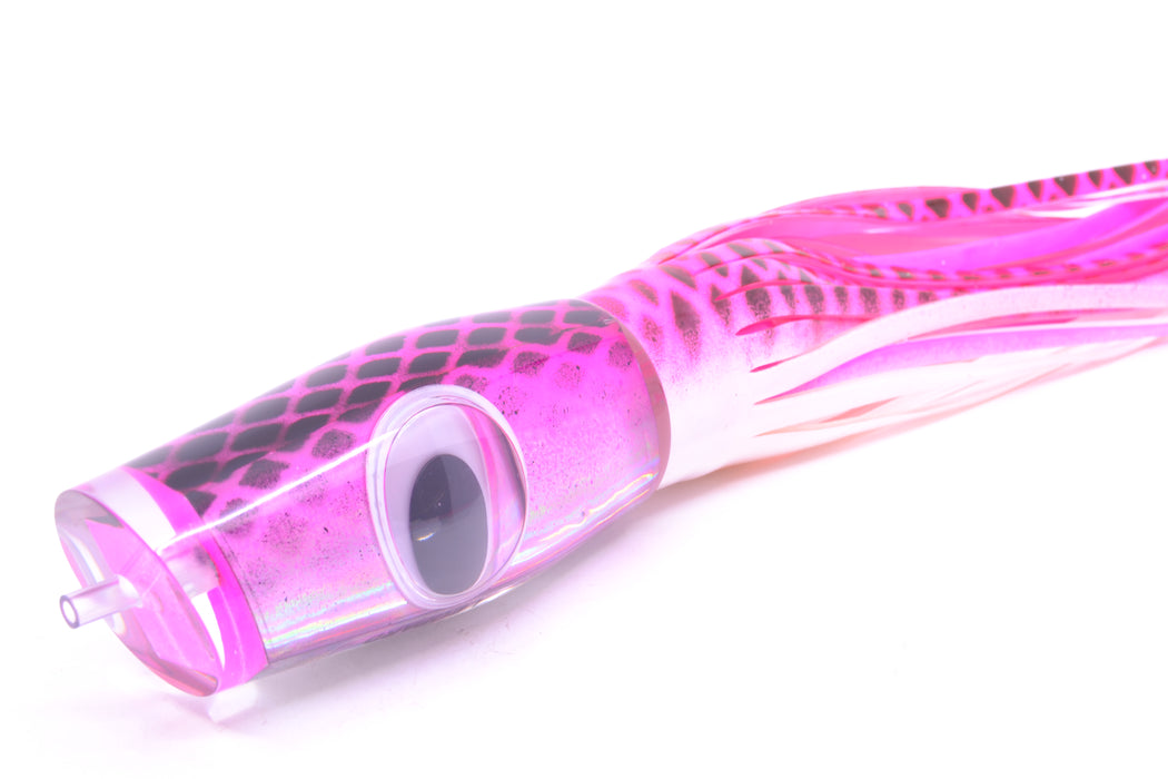 Big T Lures Pink-Silver Pearl Black Diamonds Leopard 12" 10.7oz Skirted Pink-White GZE