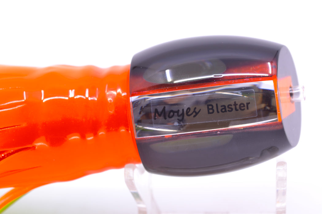 Moyes Lures Orange Rainbow Dichro Black Back Medium Blaster 12" 6oz Skirted Guacamaya
