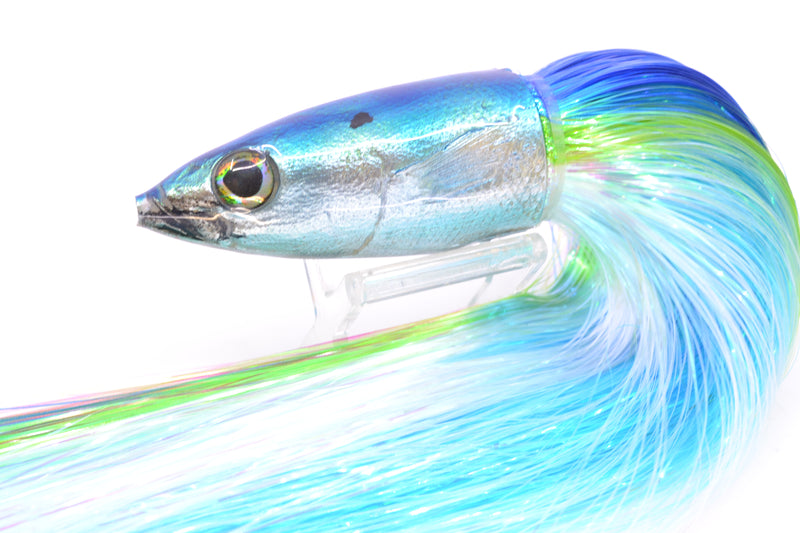 Ali'i Kai Lures Blue-Silver Opelu 9"+ 9oz EZ Flash Blue-Green-White