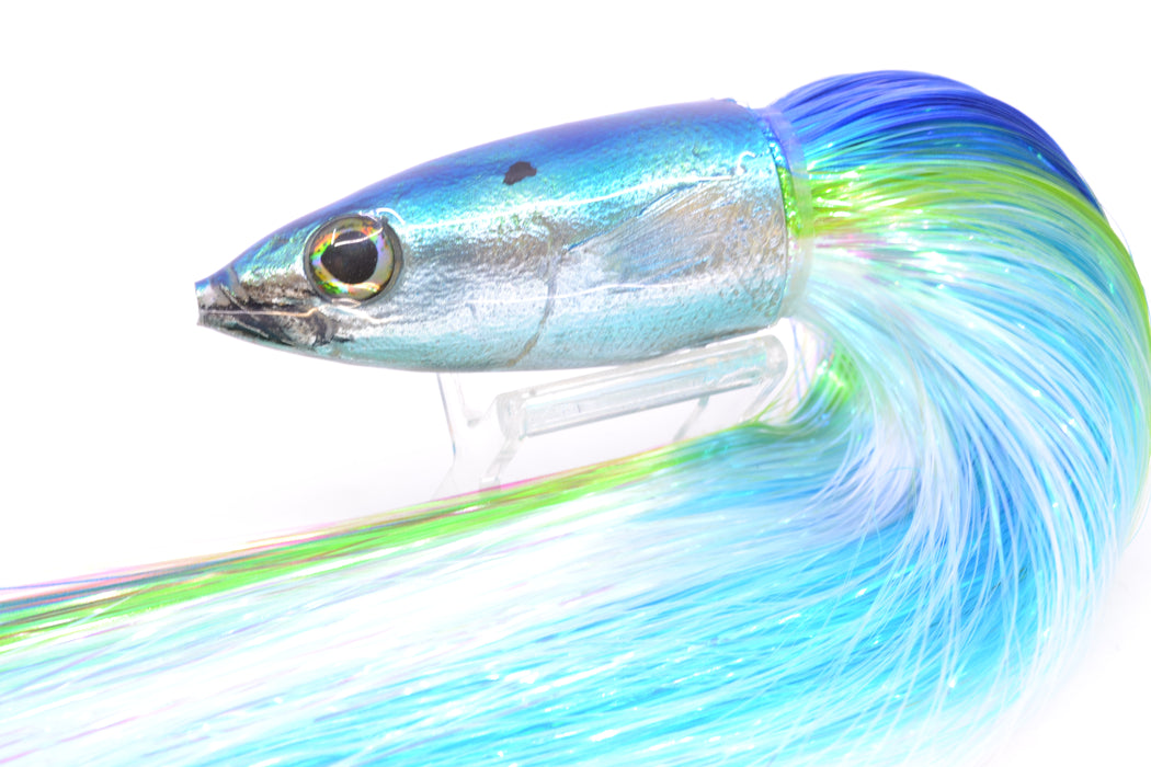 Ali'i Kai Lures Blue-Silver Opelu 9"+ 9oz EZ Flash Blue-Green-White