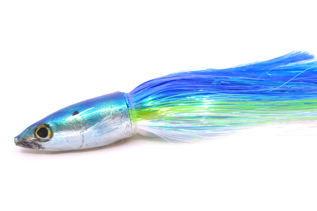 Ali'i Kai Lures Blue-Silver Opelu 9"+ 9oz EZ Flash Blue-Green-White