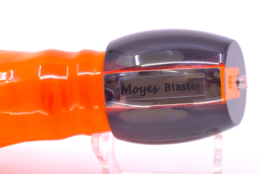 Moyes Lures Orange Rainbow Dichro Black Back Medium Blaster 12" 6oz Skirted Orange/Pink