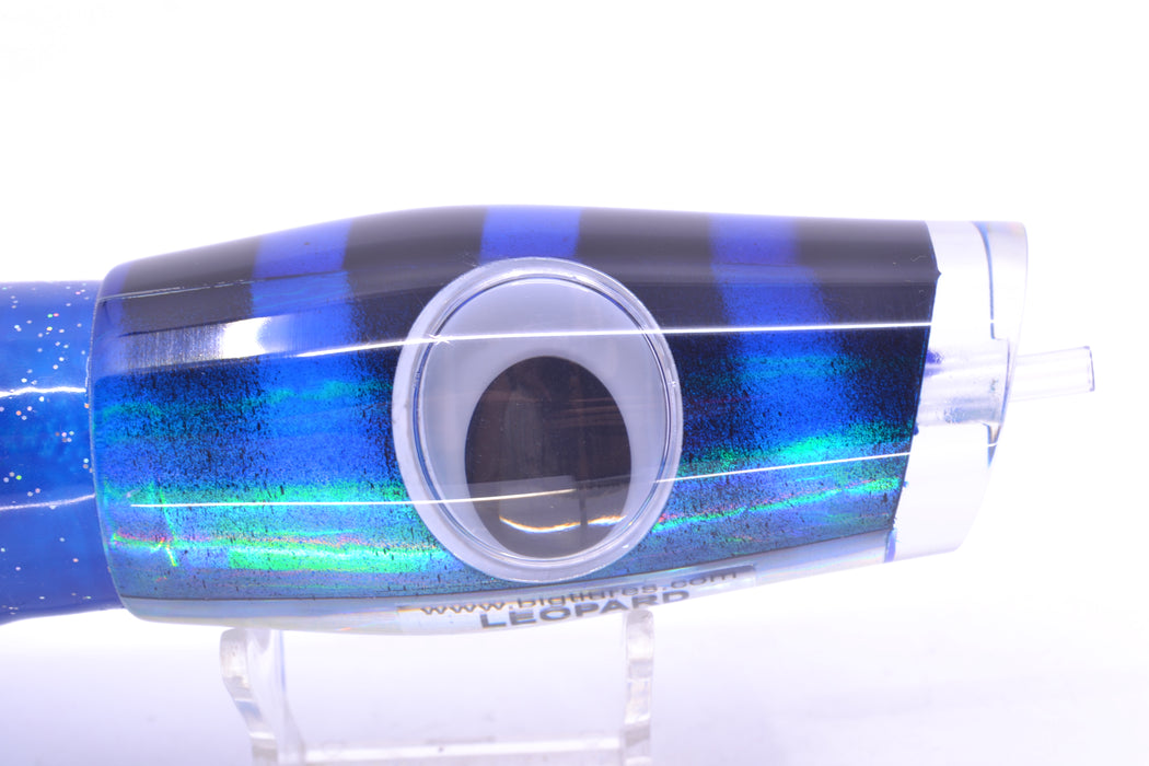 Big T Lures Blue-Silver Pearl Black Bars Leopard 12" 10.7oz Skirted Blue GZE