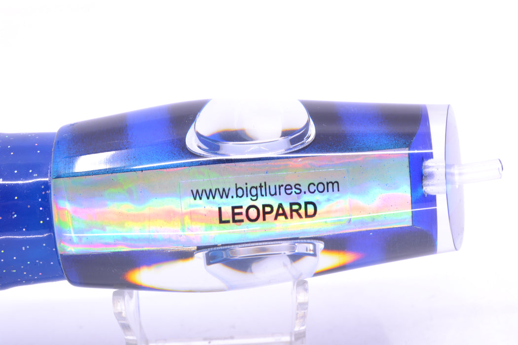 Big T Lures Blue-Silver Pearl Black Bars Leopard 12" 10.7oz Skirted Blue GZE