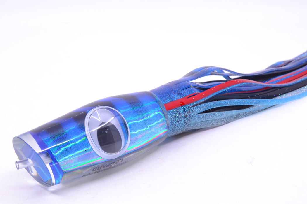 Big T Lures Blue-Silver Pearl Black Bars Leopard 12" 10.7oz Skirted Blue-Red-Ice Blue-Silver GZE
