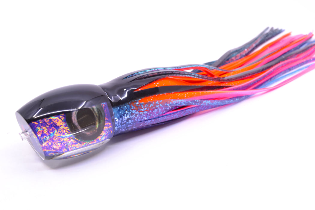 Moyes Lures Purple-Pink Dichro Black Back Taxi Eyes Medium Blaster 12" 6oz Skirted