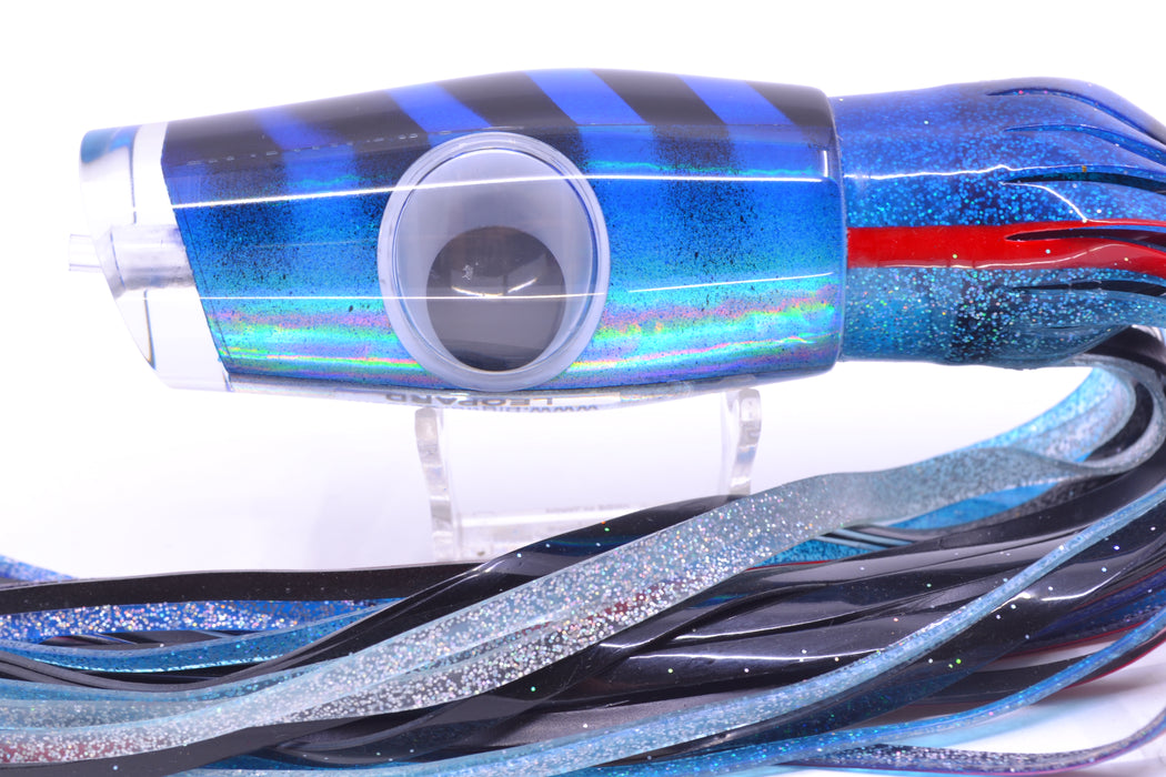 Big T Lures Blue-Silver Pearl Black Bars Leopard 12" 10.7oz Skirted Blue-Red-Ice Blue-Silver GZE