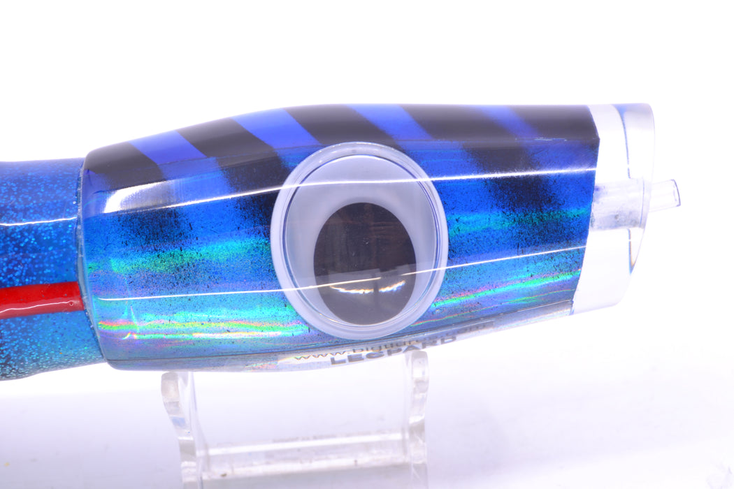 Big T Lures Blue-Silver Pearl Black Bars Leopard 12" 10.7oz Skirted Blue-Red-Ice Blue-Silver GZE