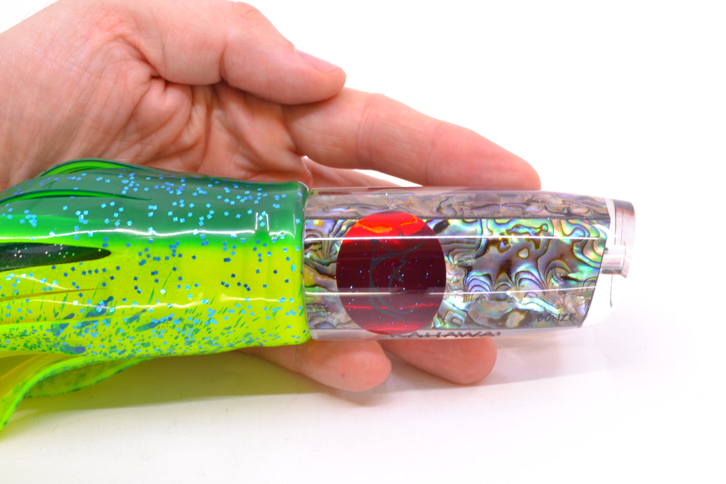 Bonze Lures Paua Shell Red Eyes Kahawai 12" 8.2oz Skirted Mahi