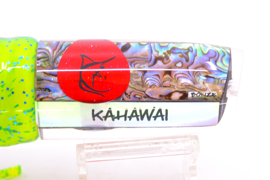 Bonze Lures Paua Shell Red Eyes Kahawai 12" 8.2oz Skirted Mahi