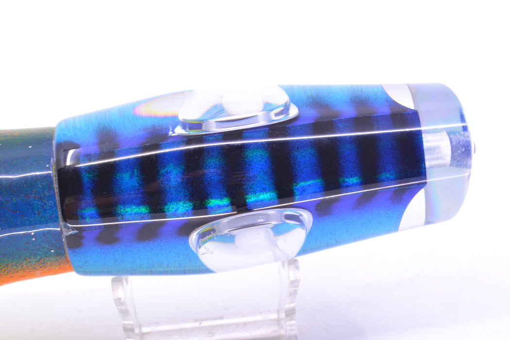 Big T Lures Blue Mackerel Leopard 12" 10.7oz Skirted Blue-Orange-Silver GZE