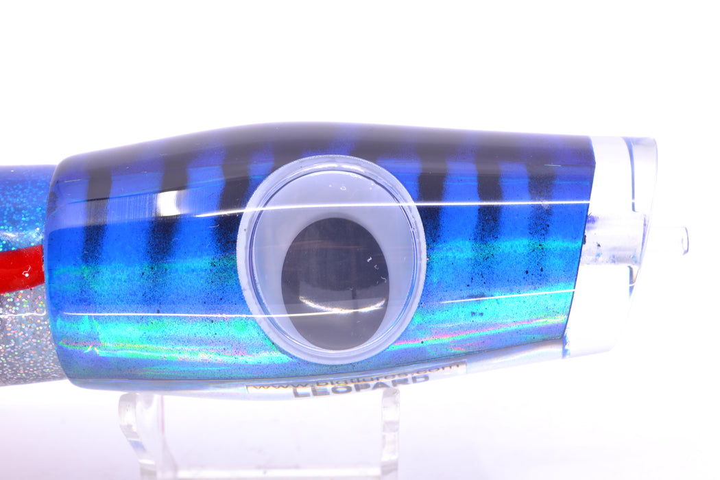 Big T Lures Blue Mackerel Leopard 12" 10.7oz Skirted Blue-Red-Silver GZE