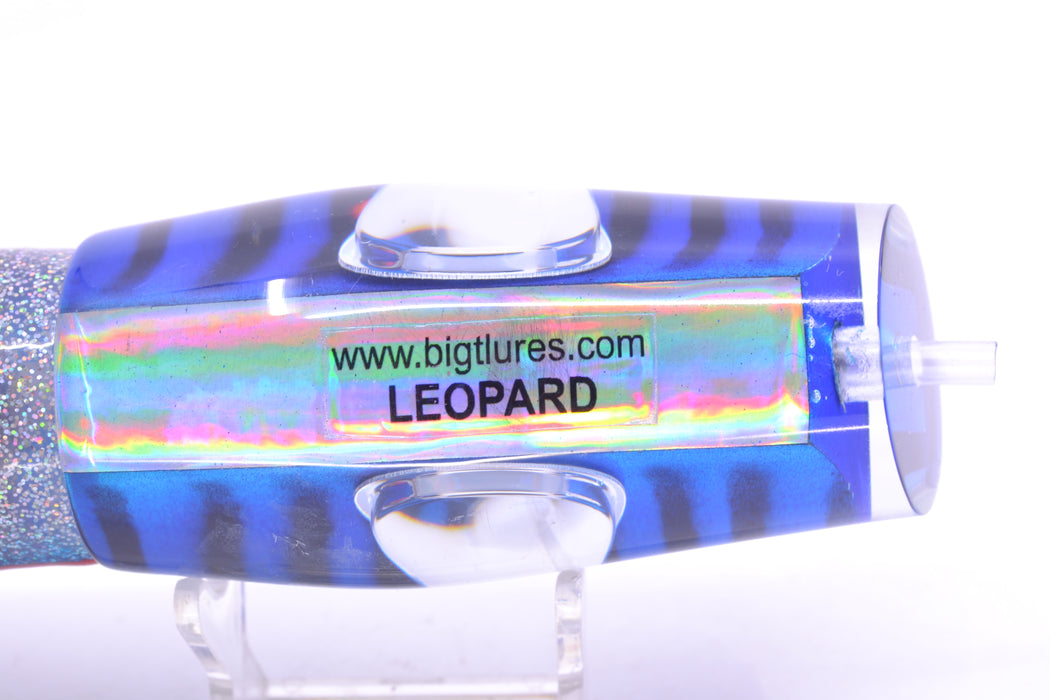 Big T Lures Blue Mackerel Leopard 12" 10.7oz Skirted Blue-Red-Silver GZE