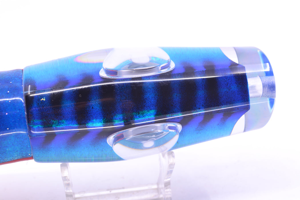 Big T Lures Blue Mackerel Leopard 12" 10.7oz Skirted Blue-Red-Silver GZE