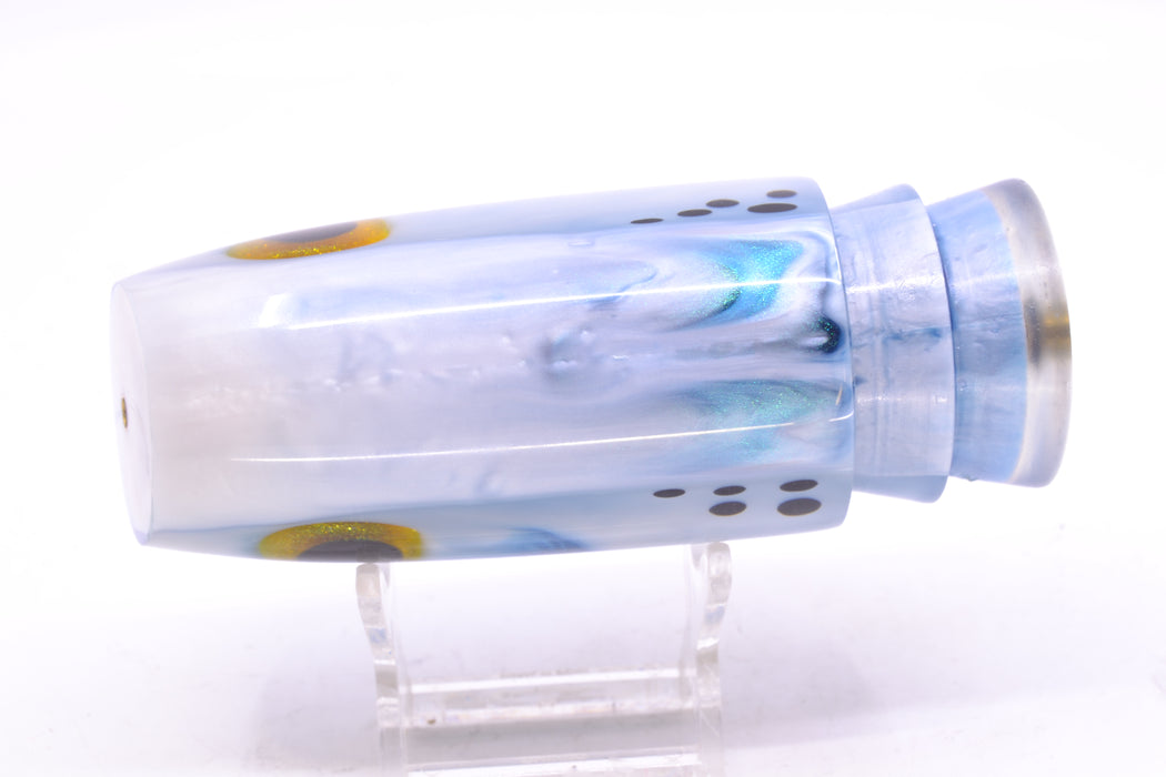 Joe Yee by KEGZ-Niiyama Collab Blue-White Marbled Bonito Gold Eyes Super Plunger 14" 7.2oz GZE