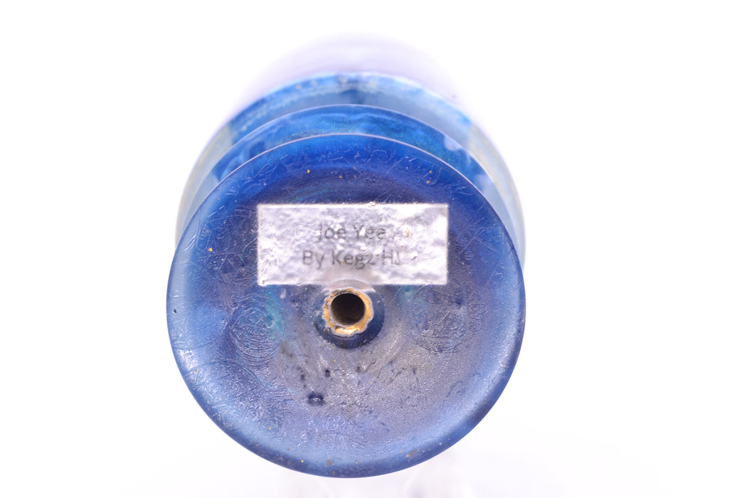 Joe Yee by KEGZ-Niiyama Collab Blue-White Marbled Bonito Gold Eyes Super Plunger 14" 7.2oz GZE