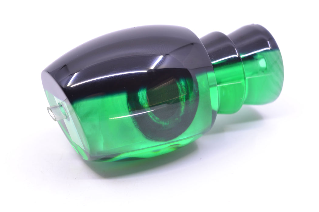 Moyes Lures Green MOP Black Back Taxi Eyes Blaster 12" 4oz