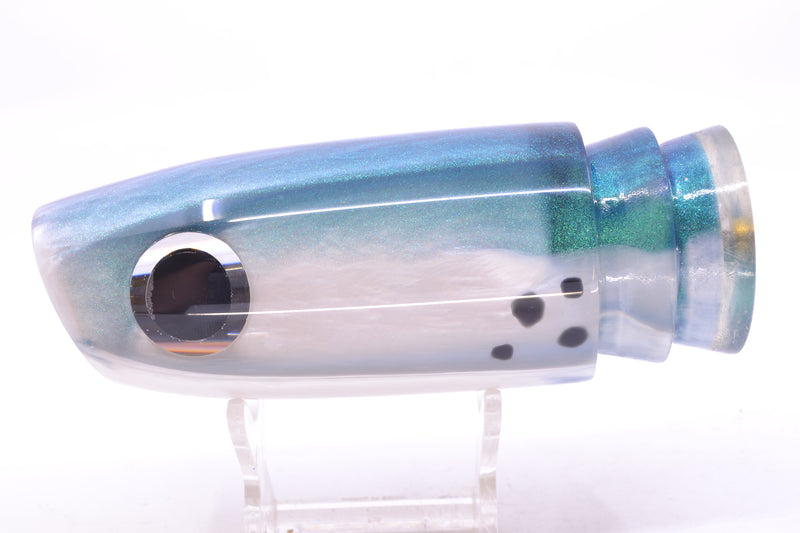 Joe Yee by KEGZ-Niiyama Collab Blue-White Marbled Bonito Silver Eyes Super Plunger 14" 7.2oz