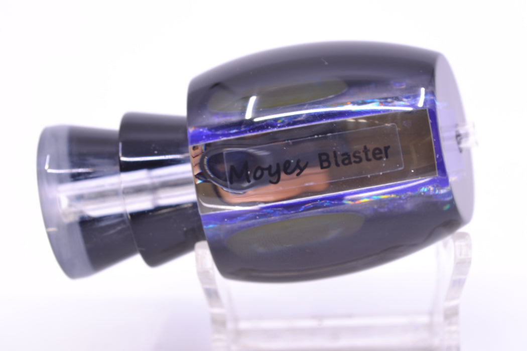 Moyes Lures Purple-Pink Dichro Black Back Taxi Eyes Blaster 12" 4oz