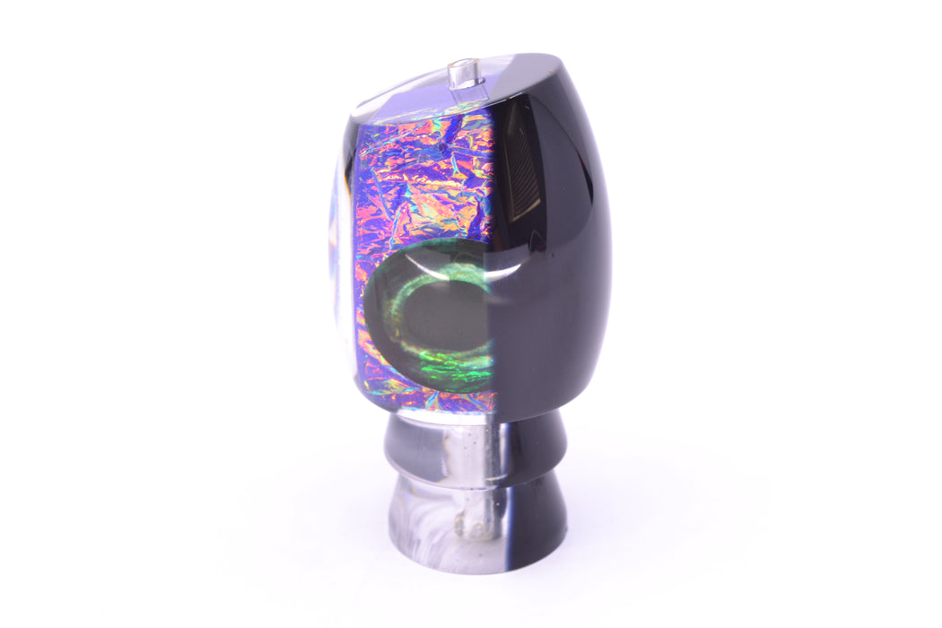 Moyes Lures Purple-Pink Dichro Black Back Taxi Eyes Blaster 12" 4oz