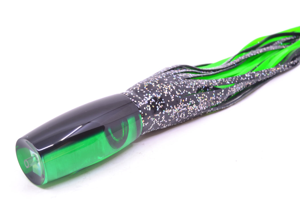 Moyes Lures Green MOP Black Back Medium Shotgun 10" 6.2oz Skirted Black/Green