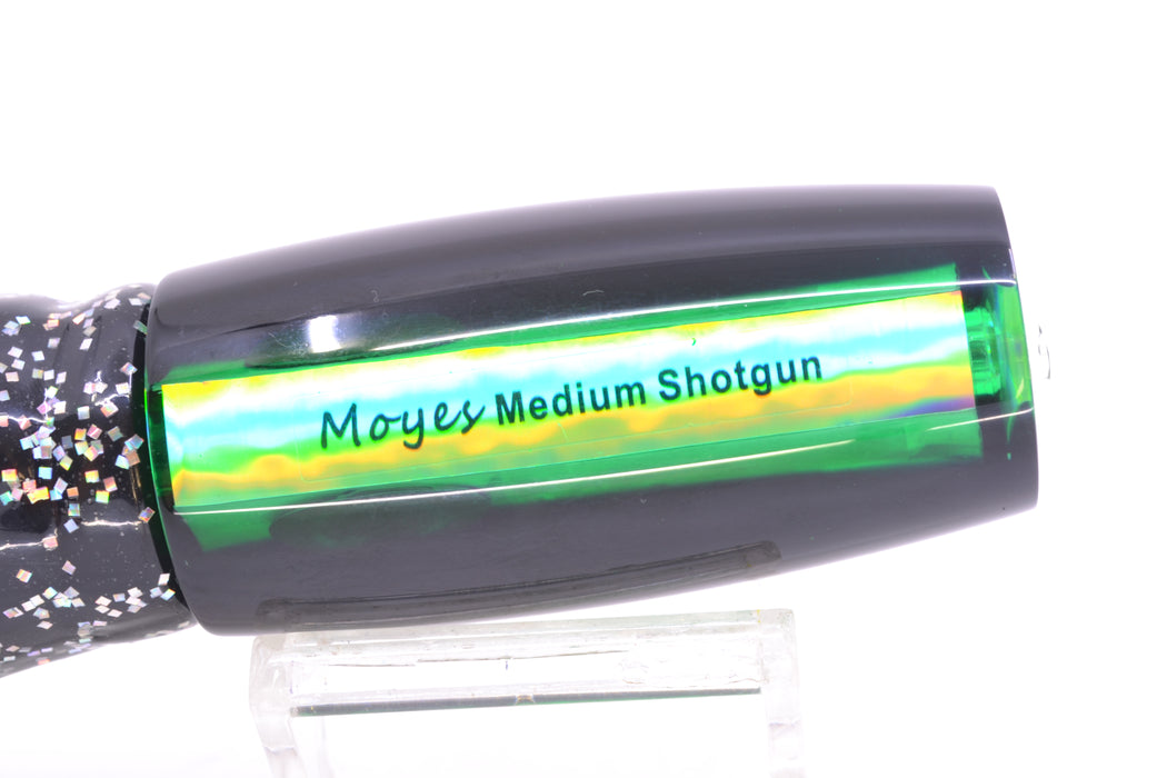 Moyes Lures Green MOP Black Back Medium Shotgun 10" 6.2oz Skirted Black/Green