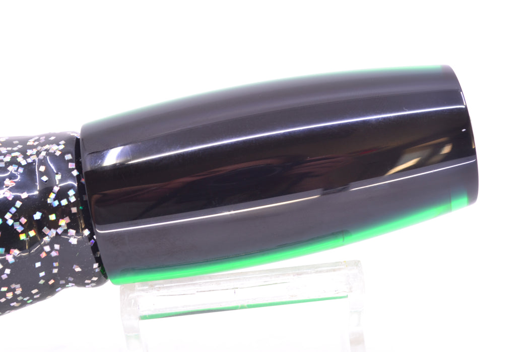 Moyes Lures Green MOP Black Back Medium Shotgun 10" 6.2oz Skirted Black/Green
