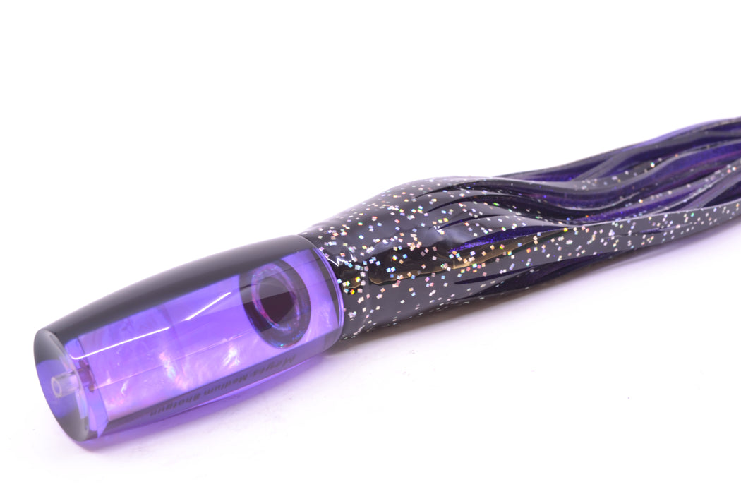 Moyes Lures Purple MOP Black Back Medium Shotgun 10" 6.2oz Skirted Black/Purple GZE