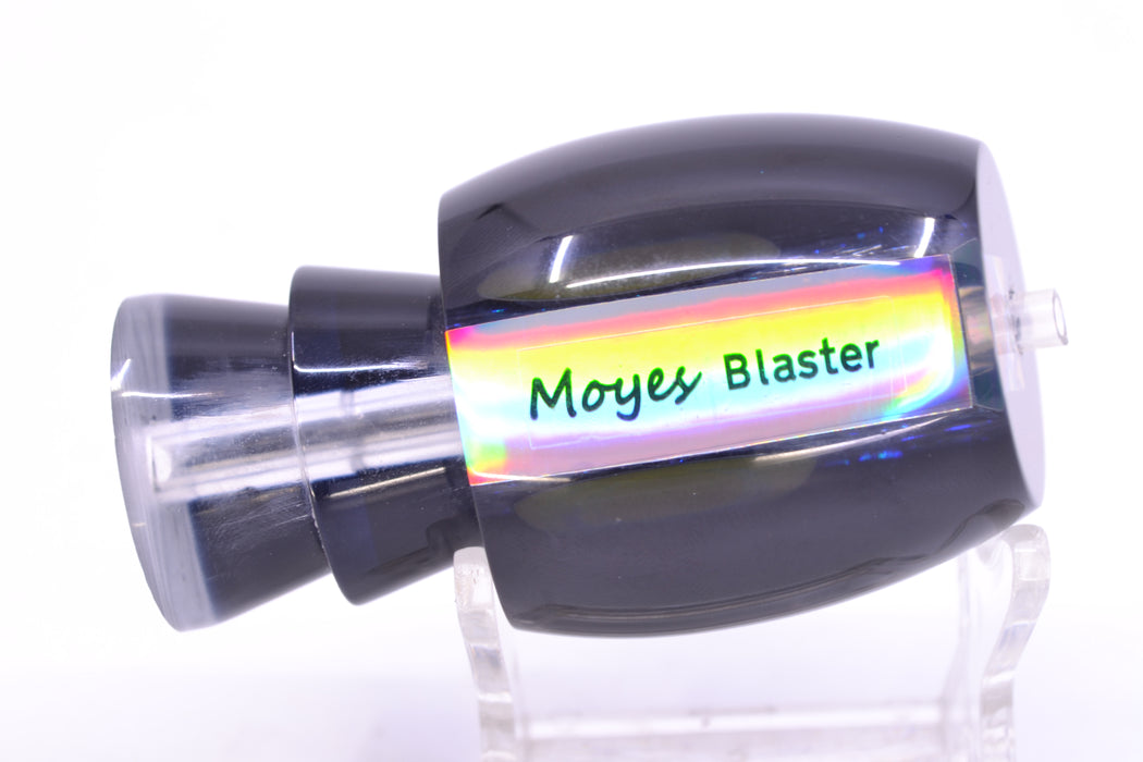 Moyes Lures Blue-Green Oil Slick Black Back Taxi Eyes Blaster 12" 4oz