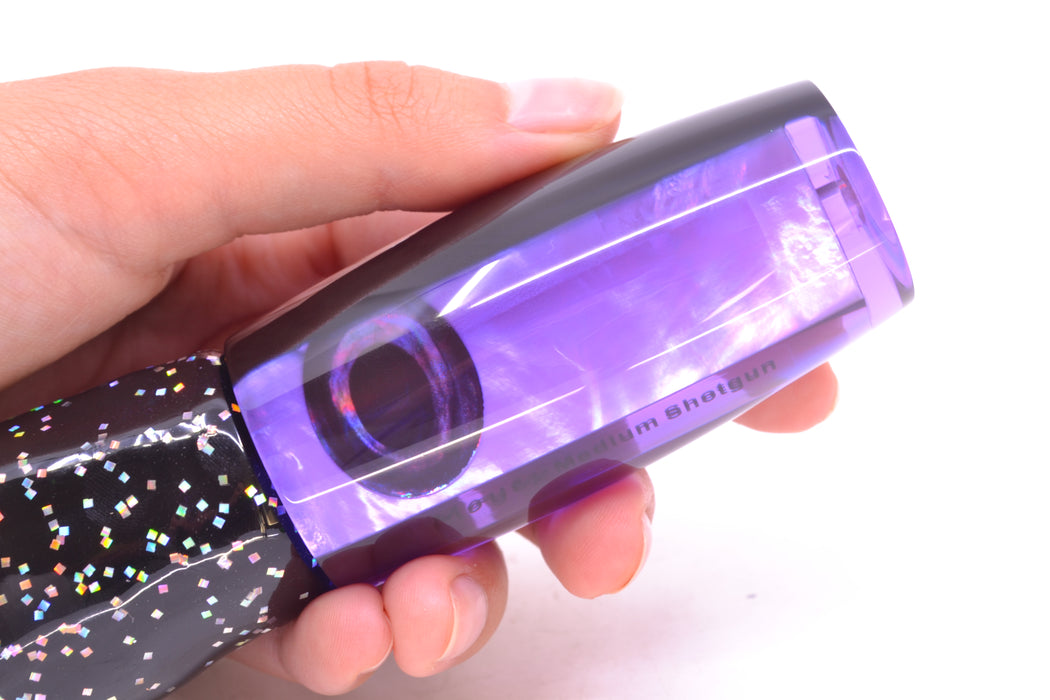 Moyes Lures Purple MOP Black Back Medium Shotgun 10" 6.2oz Skirted Black/Purple GZE