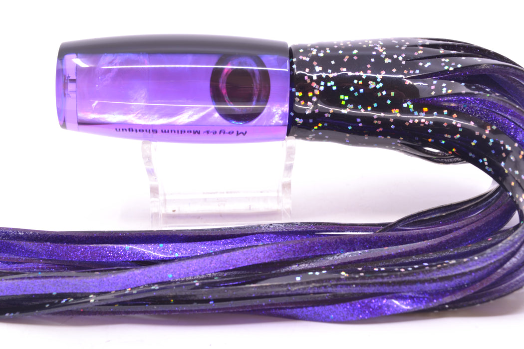 Moyes Lures Purple MOP Black Back Medium Shotgun 10" 6.2oz Skirted Black/Purple GZE