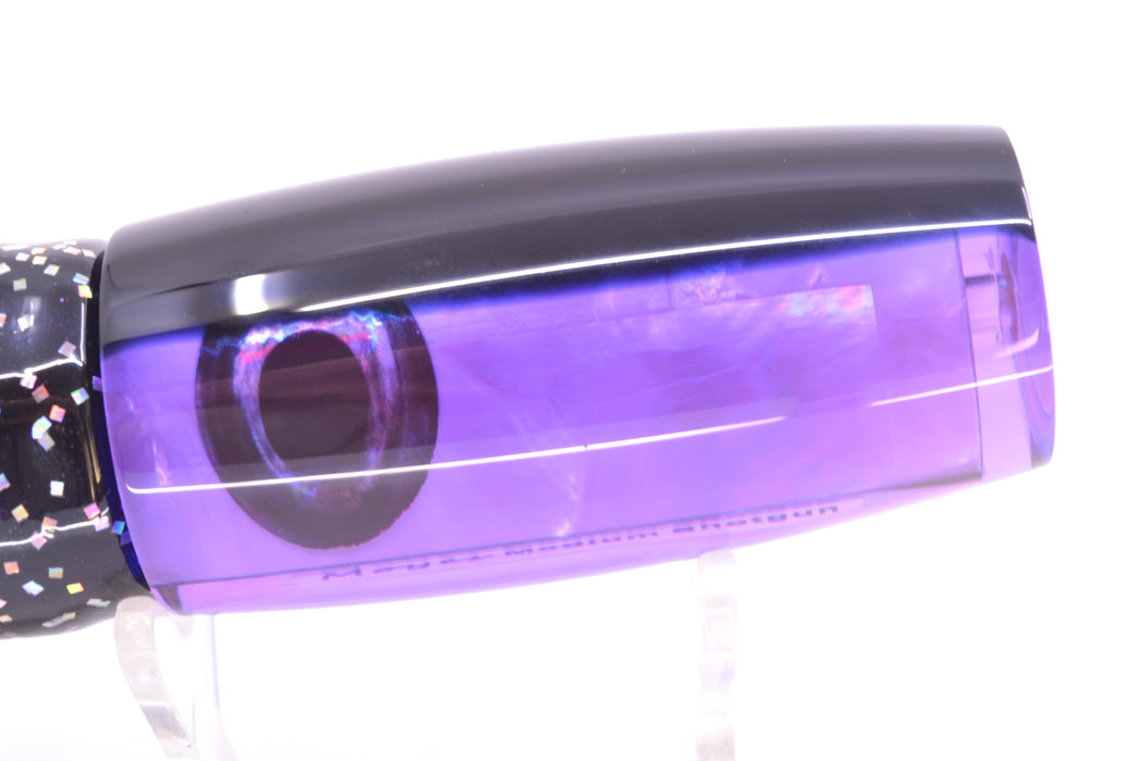 Moyes Lures Purple MOP Black Back Medium Shotgun 10" 6.2oz Skirted Black/Purple GZE