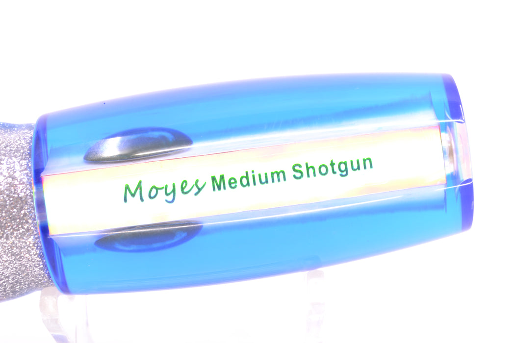 Moyes Lures White MOP Blue Back Medium Shotgun 10" 6.2oz Skirted Blue-Silver/Pink GZE