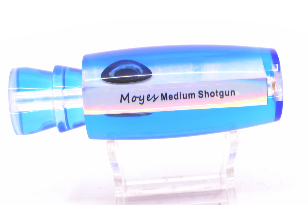 Moyes Lures White MOP Blue Back Taxi Eyes Medium Shotgun 10" 3.3oz GZE
