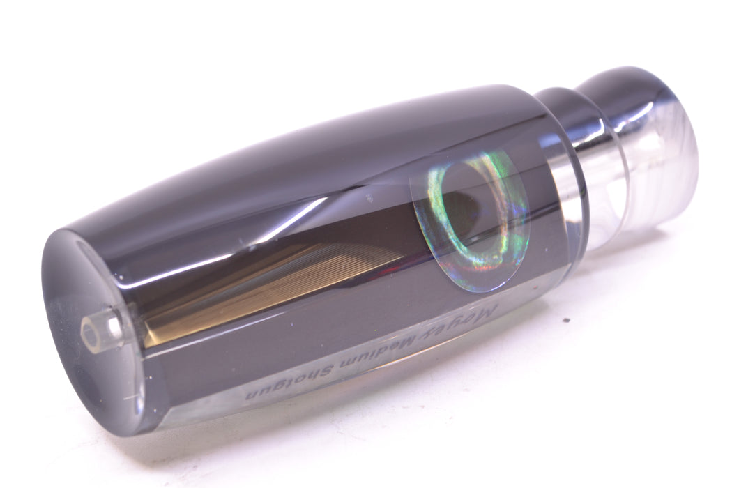 Moyes Lures Black Pearl Black Back Taxi Eyes Medium Shotgun 10" 3.3oz