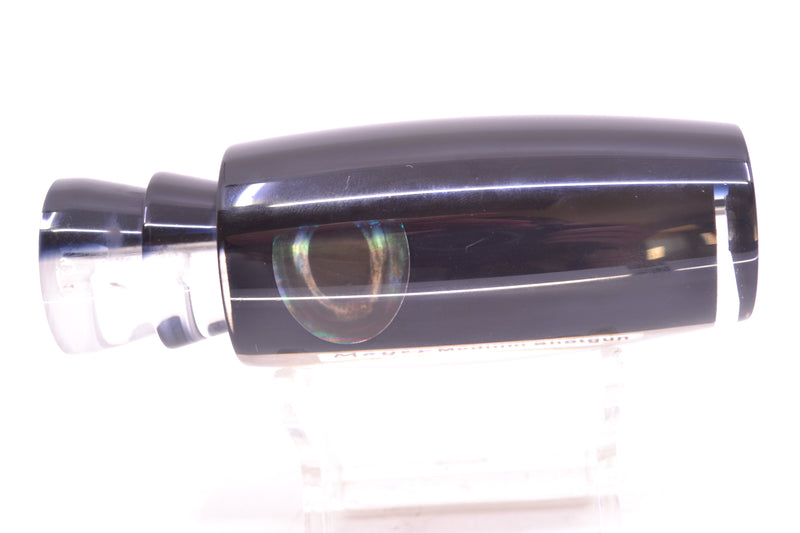 Moyes Lures Black Pearl Black Back Taxi Eyes Medium Shotgun 10" 3.3oz