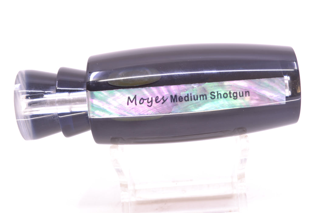 Moyes Lures Black Pearl Black Back Taxi Eyes Medium Shotgun 10" 3.3oz