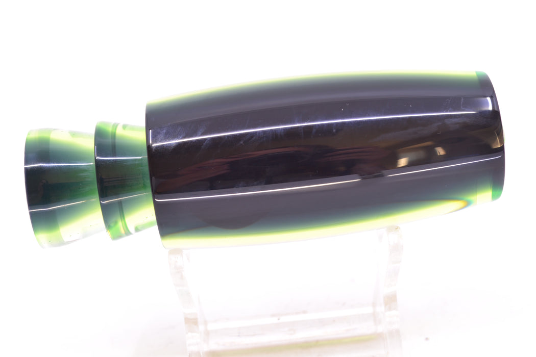 Moyes Lures Clear Mirrored Black-Green Back Taxi Eyes Medium Shotgun 10" 3.3oz