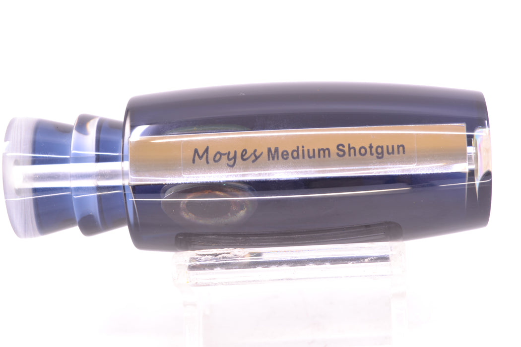 Moyes Lures Clear Mirrored Black Back Taxi Eyes Medium Shotgun 10" 3.3oz