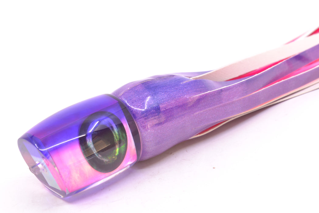Moyes Lures Pink MOP Purple Back Taxi Eyes Medium J-Boy 12" 5oz FT Vinyl Purple Eclipse