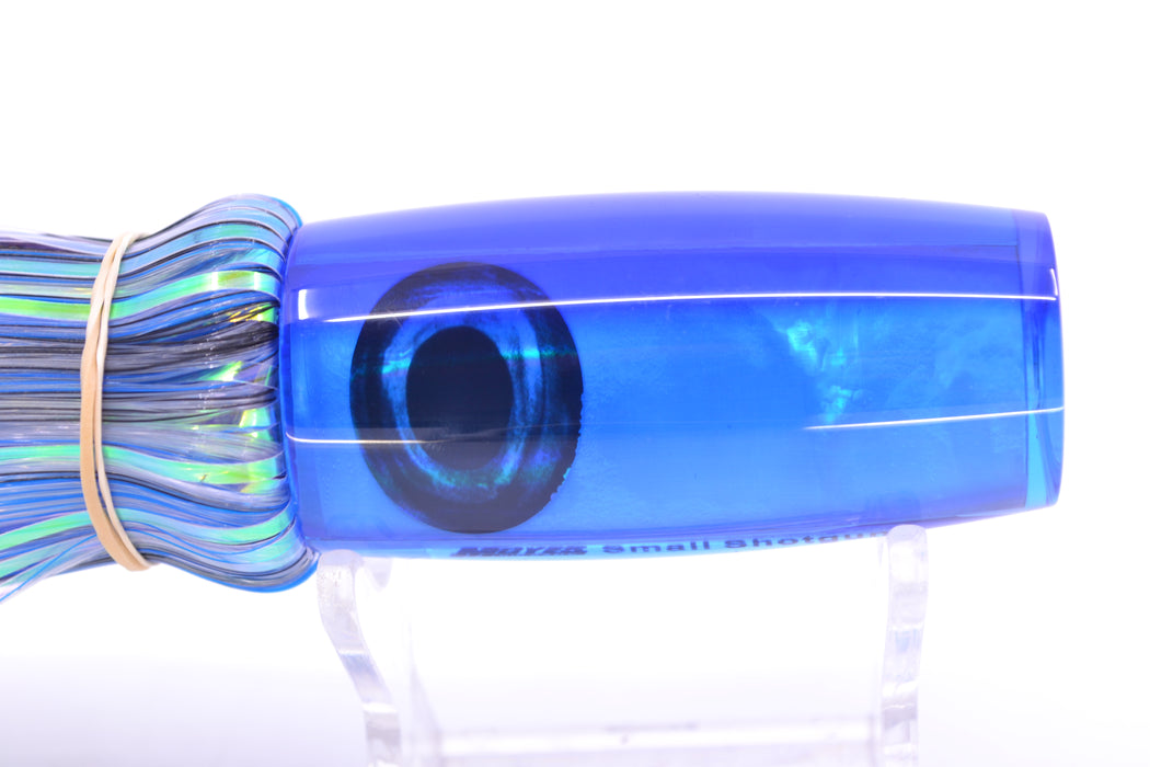 Moyes Lures Ice Blue MOP Blue Back Small Shotgun 9" 2.5oz Skirted Mixed Hair