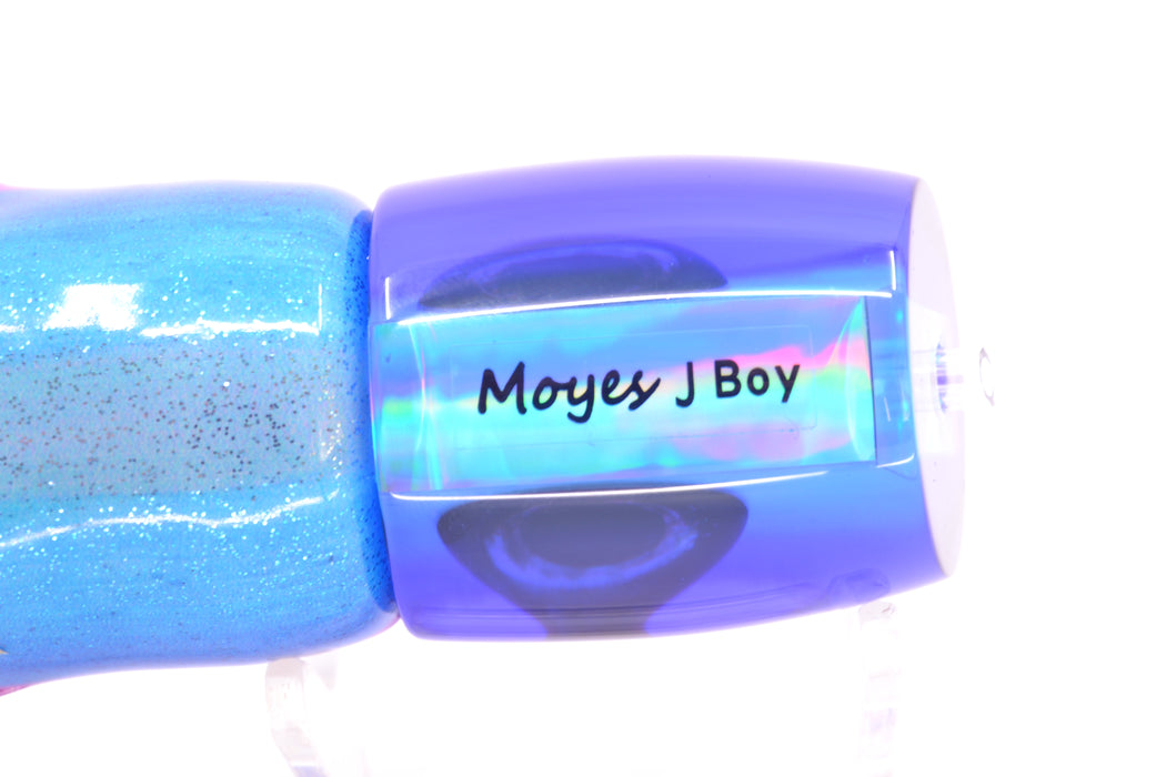 Moyes Lures Ice Blue MOP Purple Back Taxi Eyes Medium J-Boy 12" 5oz FT Vinyl Blue Dream