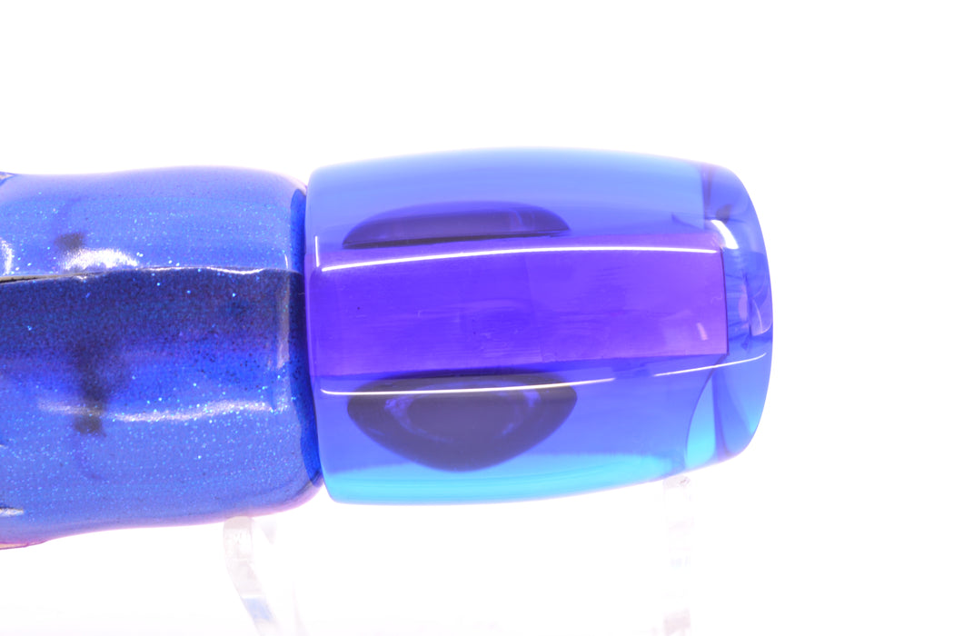 Moyes Lures Ice Blue MOP Purple Back Taxi Eyes Medium J-Boy 12" 5oz FT Vinyl Blue Dream