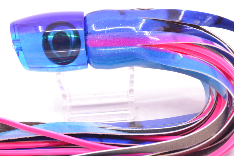 Moyes Lures Ice Blue MOP Purple Back Taxi Eyes Medium J-Boy 12" 5oz FT Vinyl Blue Dream
