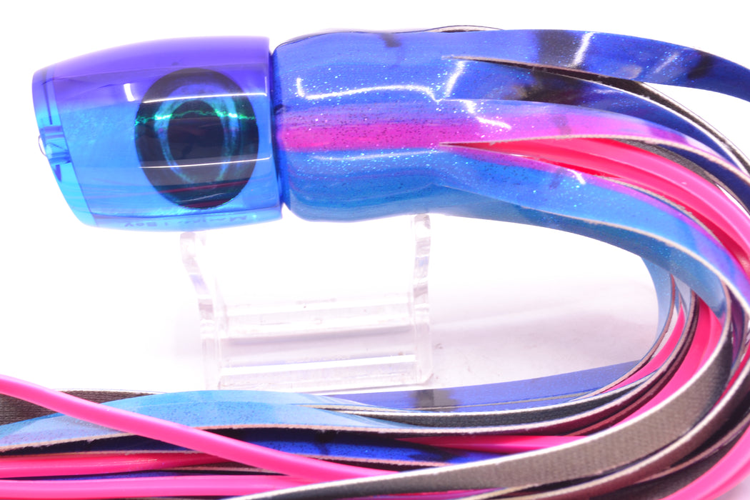 Moyes Lures Ice Blue MOP Purple Back Taxi Eyes Medium J-Boy 12" 5oz FT Vinyl Blue Dream