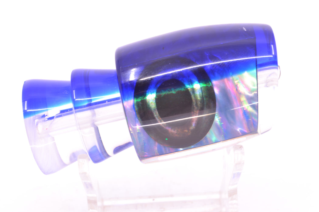 Moyes Lures Ice Blue Awabi Blue Back Taxi Eyes Medium J-Boy 12" 4oz
